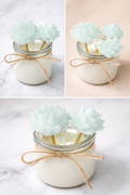 Natural Soy Wax Flower Bouquet Candle
