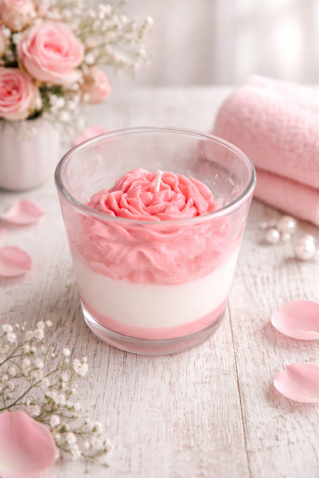 Rose Bloom Candle